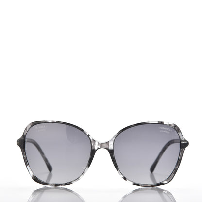 Chanel CC Polarized Sunglasses 5344 Black Grey 2 of 8
