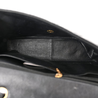 Chanel Caviar Quilted Jumbo Single Flap Black 5 of 11