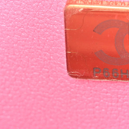 Chanel Tweed Quilted Mini Rectangular Flap Pink Orange White 7 of 10