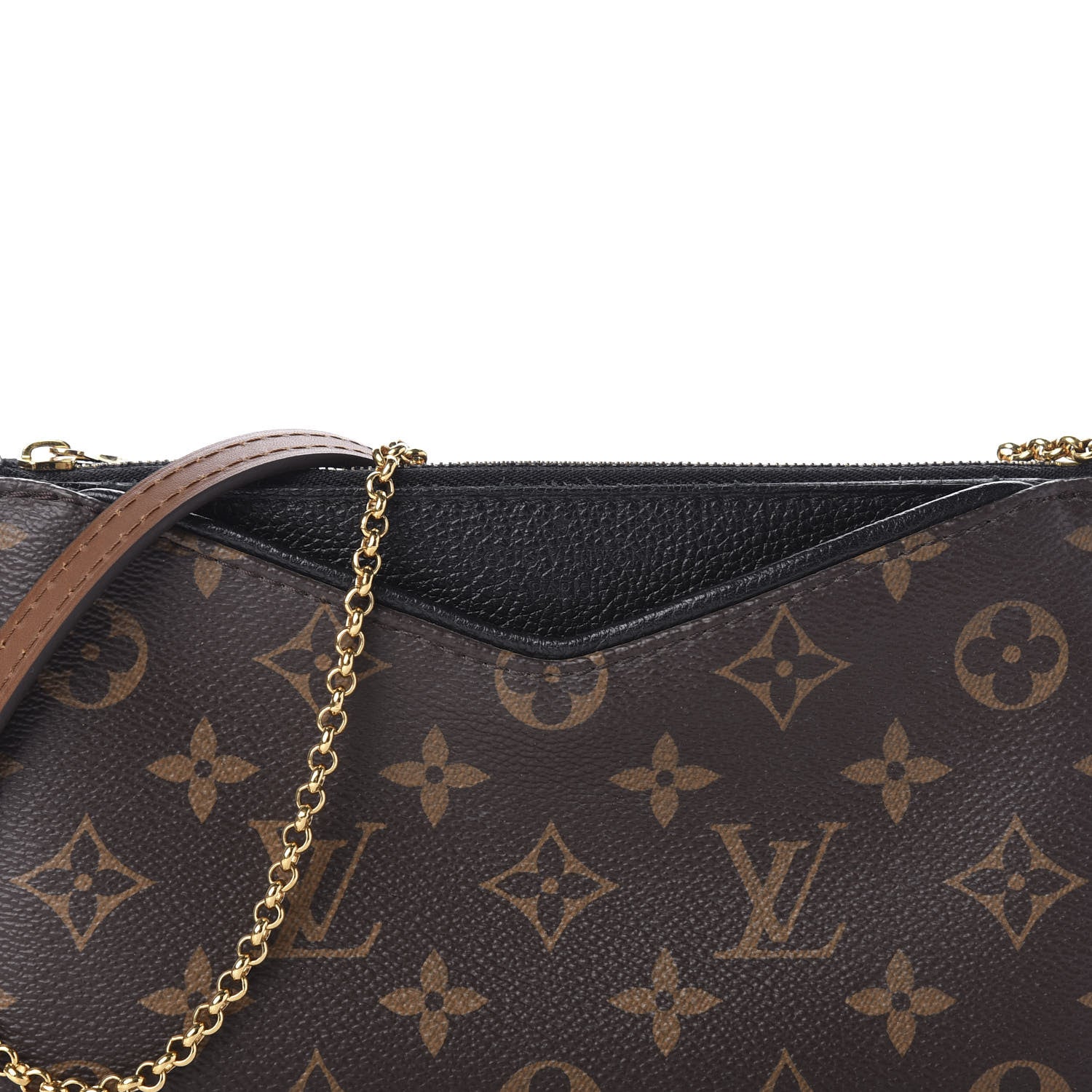Louis Vuitton Monogram Pallas Clutch Black 11 of 12