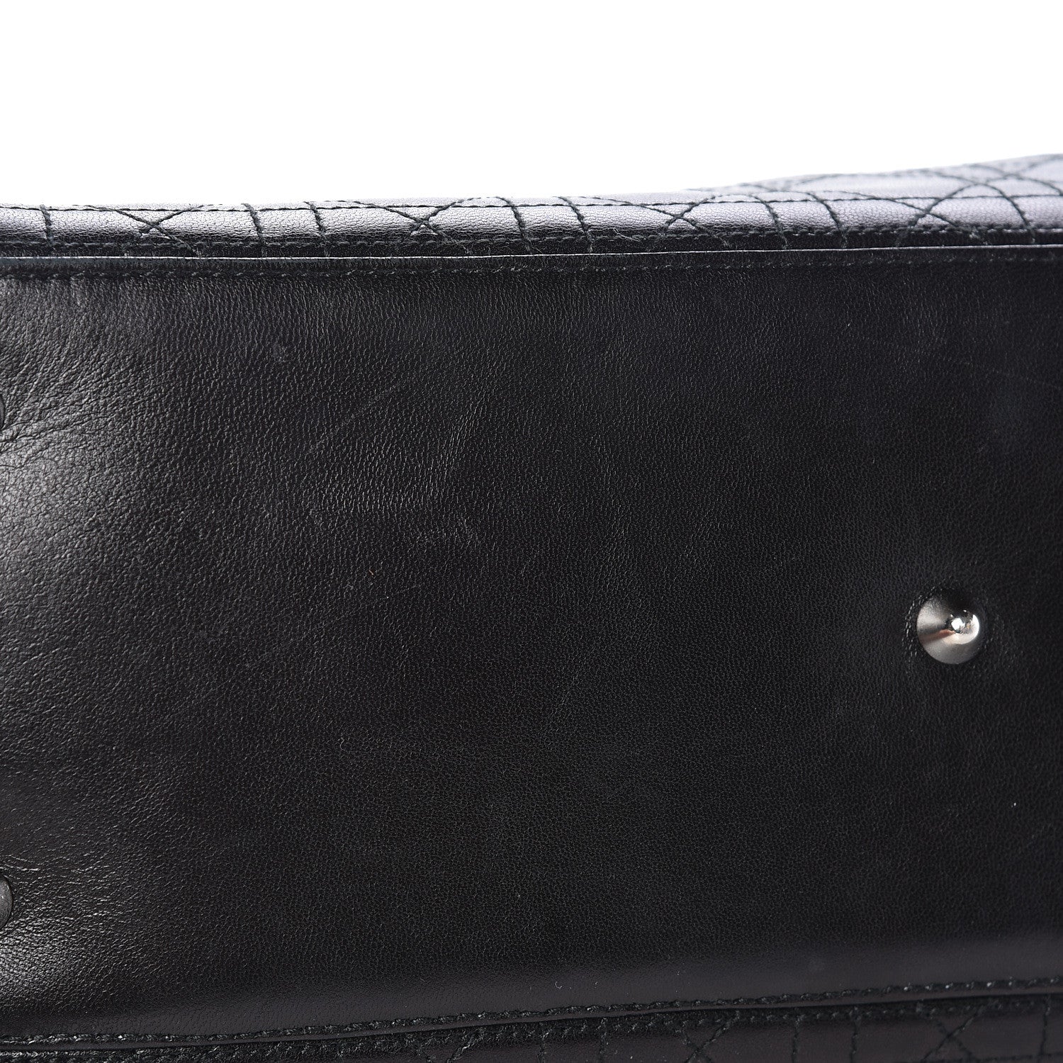 Christian Dior Lambskin Cannage Large Dior Soft Shopping Tote Black 18 of 20