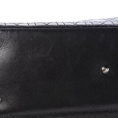 Christian Dior Lambskin Cannage Large Dior Soft Shopping Tote Black 18 of 20