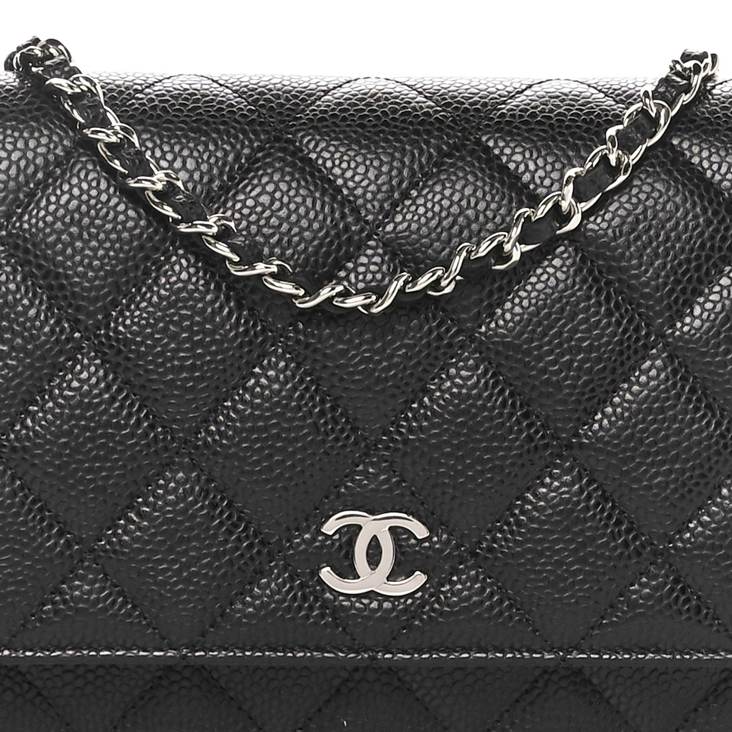 Chanel Caviar Quilted Wallet on Chain WOC Black 5 of 11