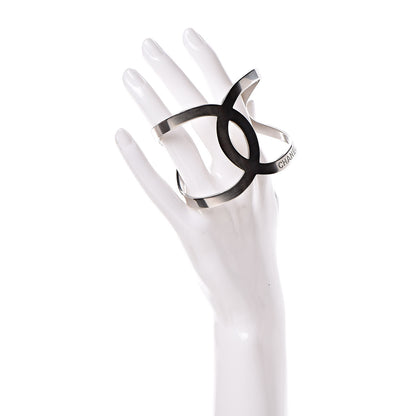Chanel Metal CC Cuff Silver 2 of 4