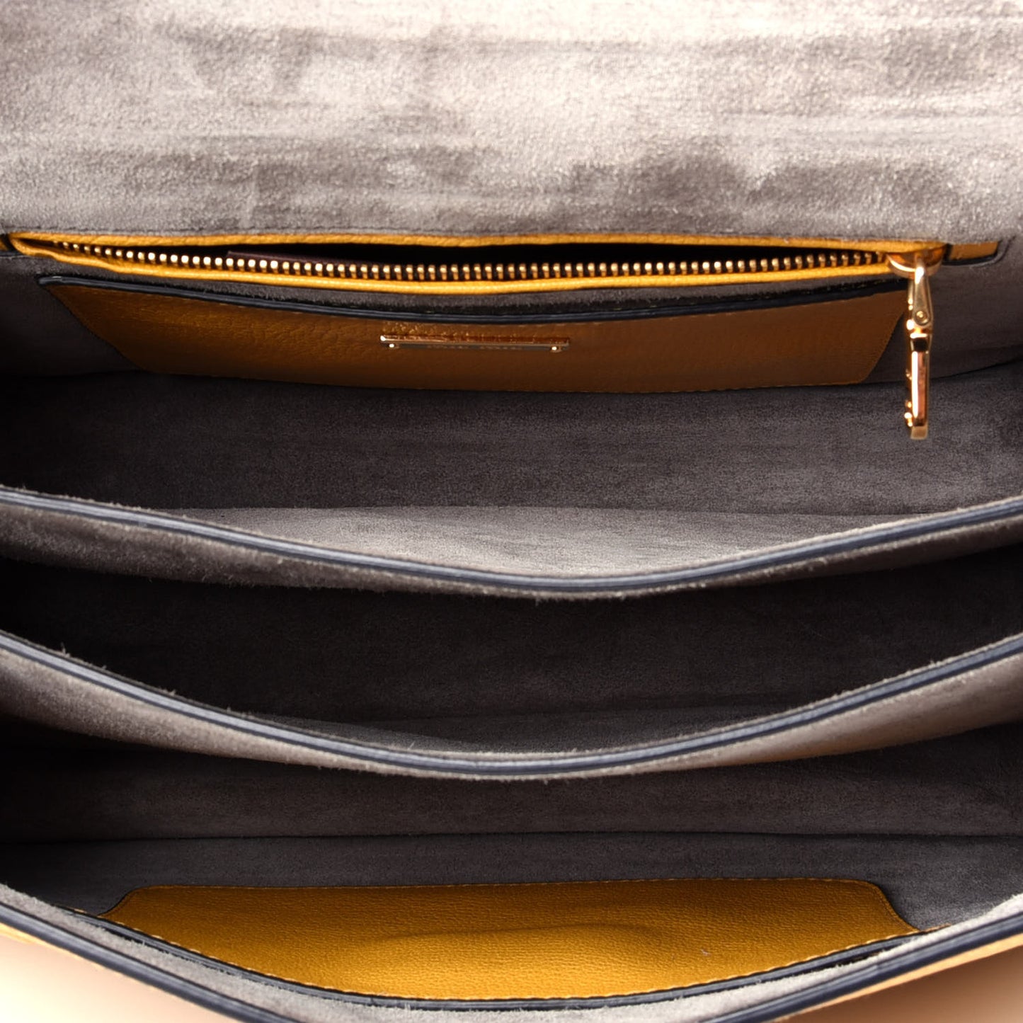 Goatskin Bandoliera Madras Bi-Color Shoulder Bag Argilla Soleil