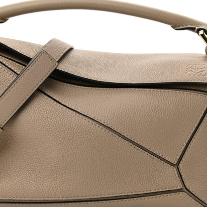 Loewe Grained Calfskin Small Puzzle Bag Sand 8 of 10
