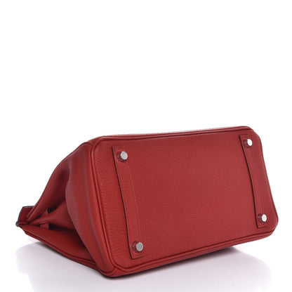 Hermes Togo Birkin 30 Rouge Garance 4 of 37