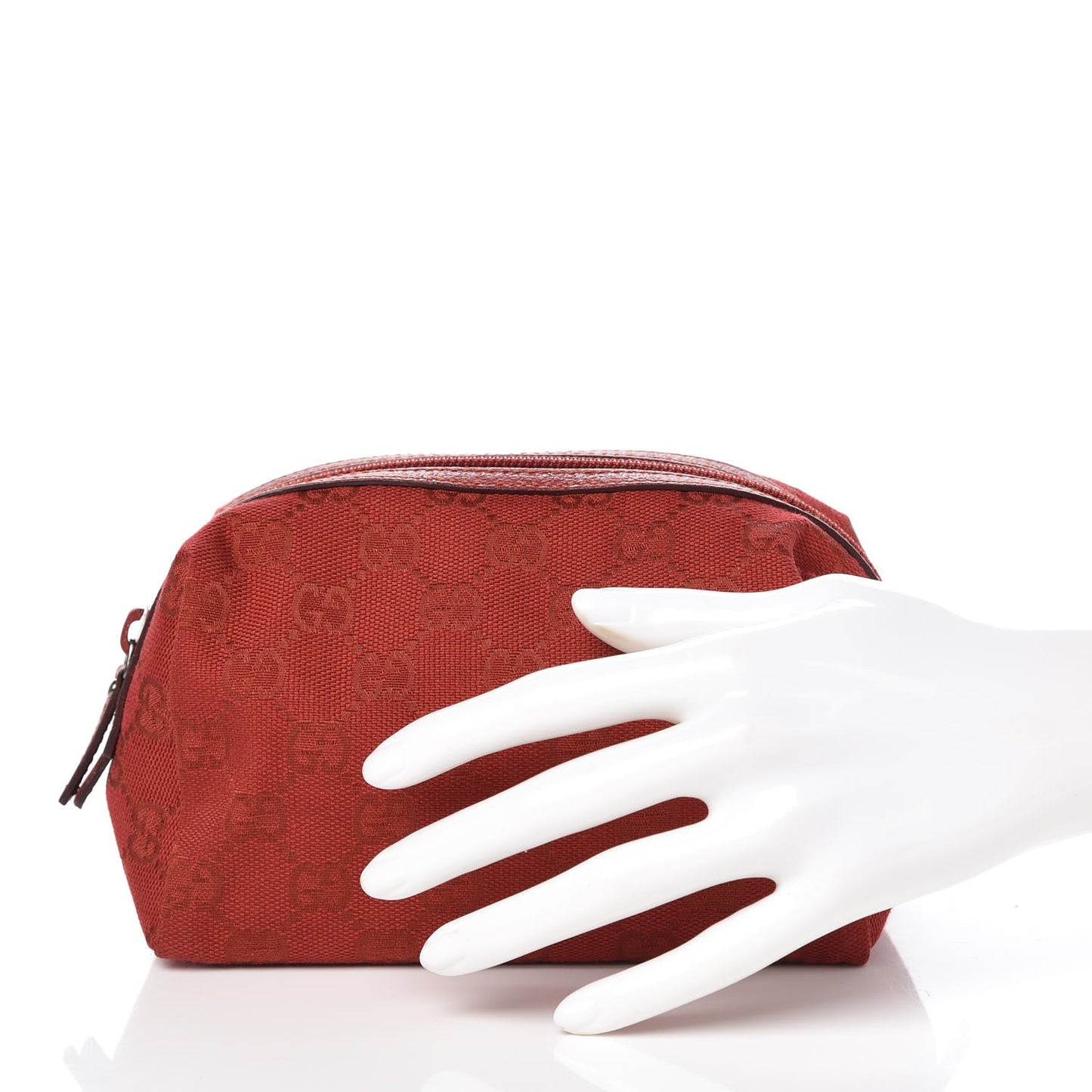 Monogram Large Cosmetic Case Red