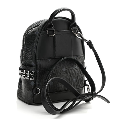 MCM Visetos Side Stud X-Mini Stark Bebe Boo Backpack Black 2 of 9
