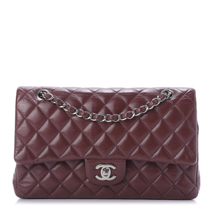 Chanel Caviar Quilted Medium Double Flap Dark Red 1 of 9