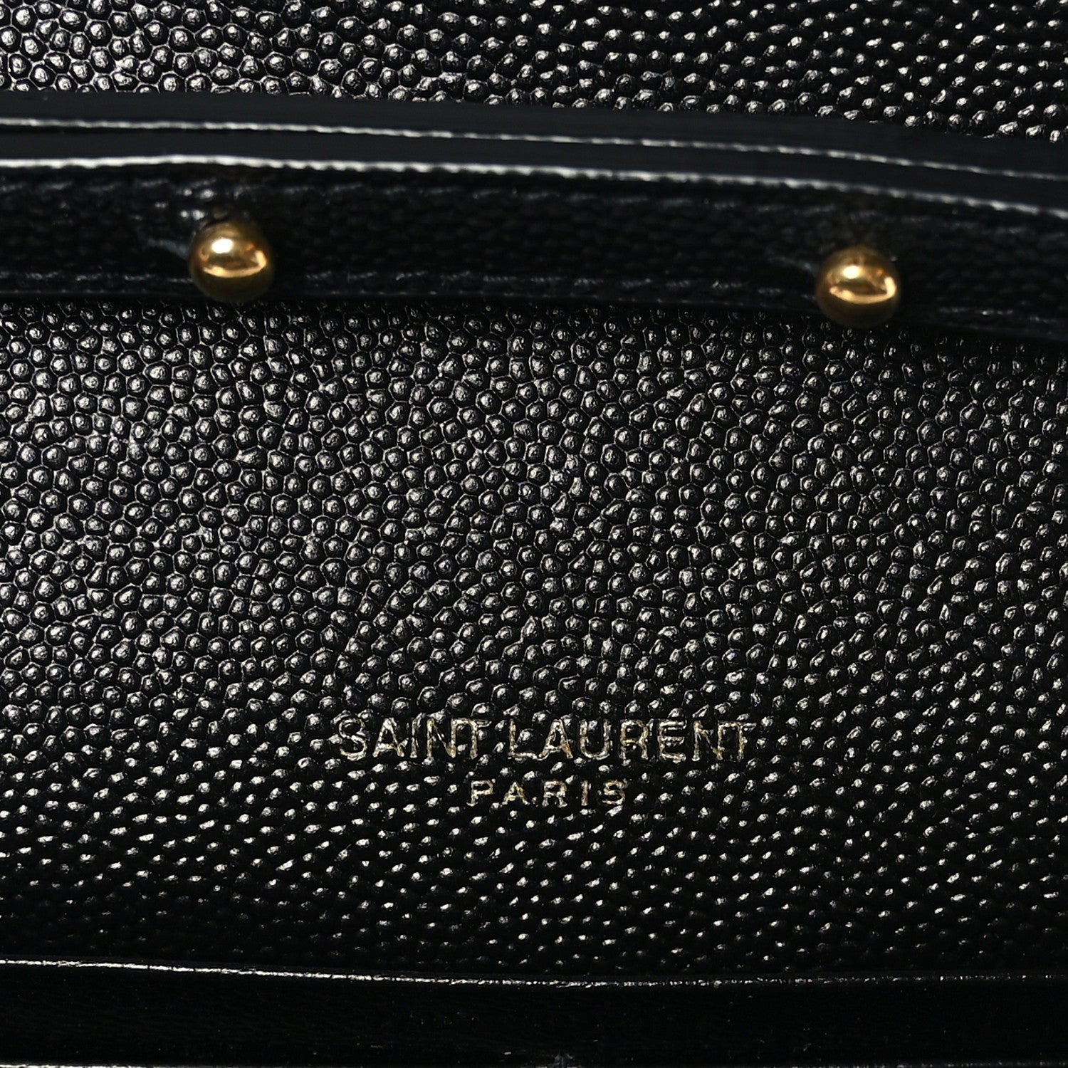 Saint Laurent Grain De Poudre Mixed Matelasse Triquilt Monogram Chain Wallet Black 6 of 9