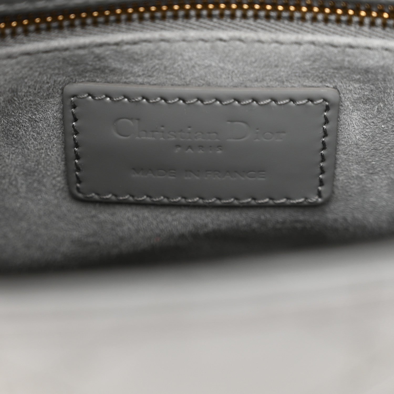 Christian Dior Patent Cannage Small Lady Dior Grey 6 of 14