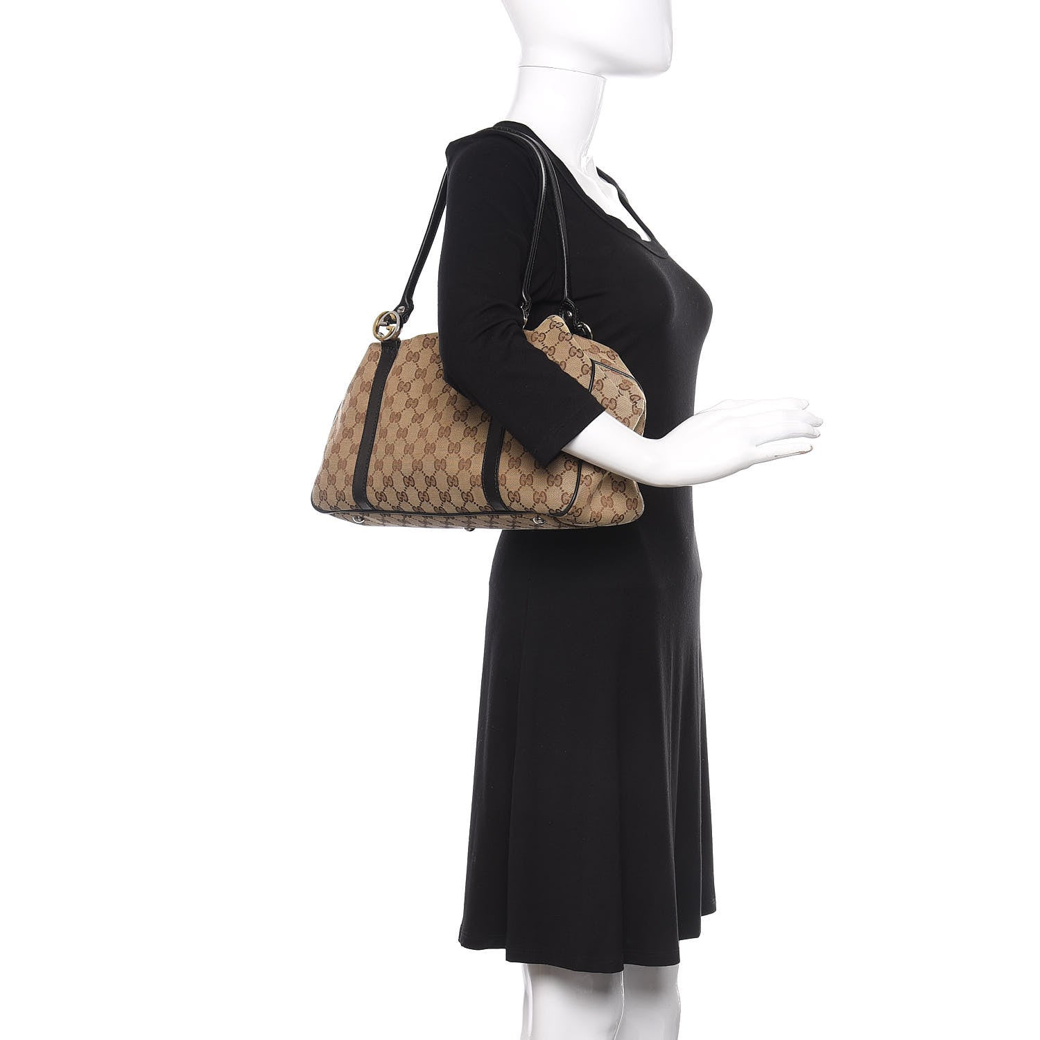 Gucci Monogram Medium Twins Tote Black 2 of 10