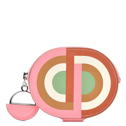 Hermes Epsom Mini In-The-Loop-To-Go Wallet Rose Confetti Terre Battue Sesame Nata Vert Criquet 1 of 8