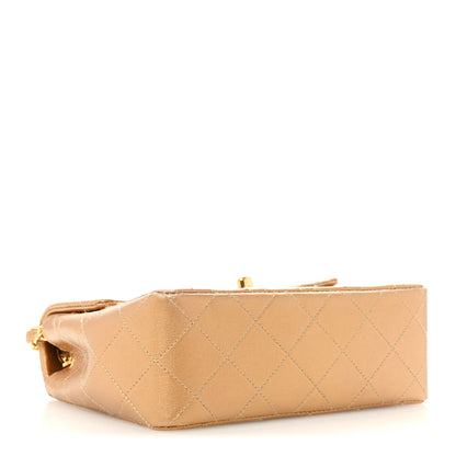 Chanel Metallic Lambskin Quilted Mini Square Flap Bronze 4 of 16