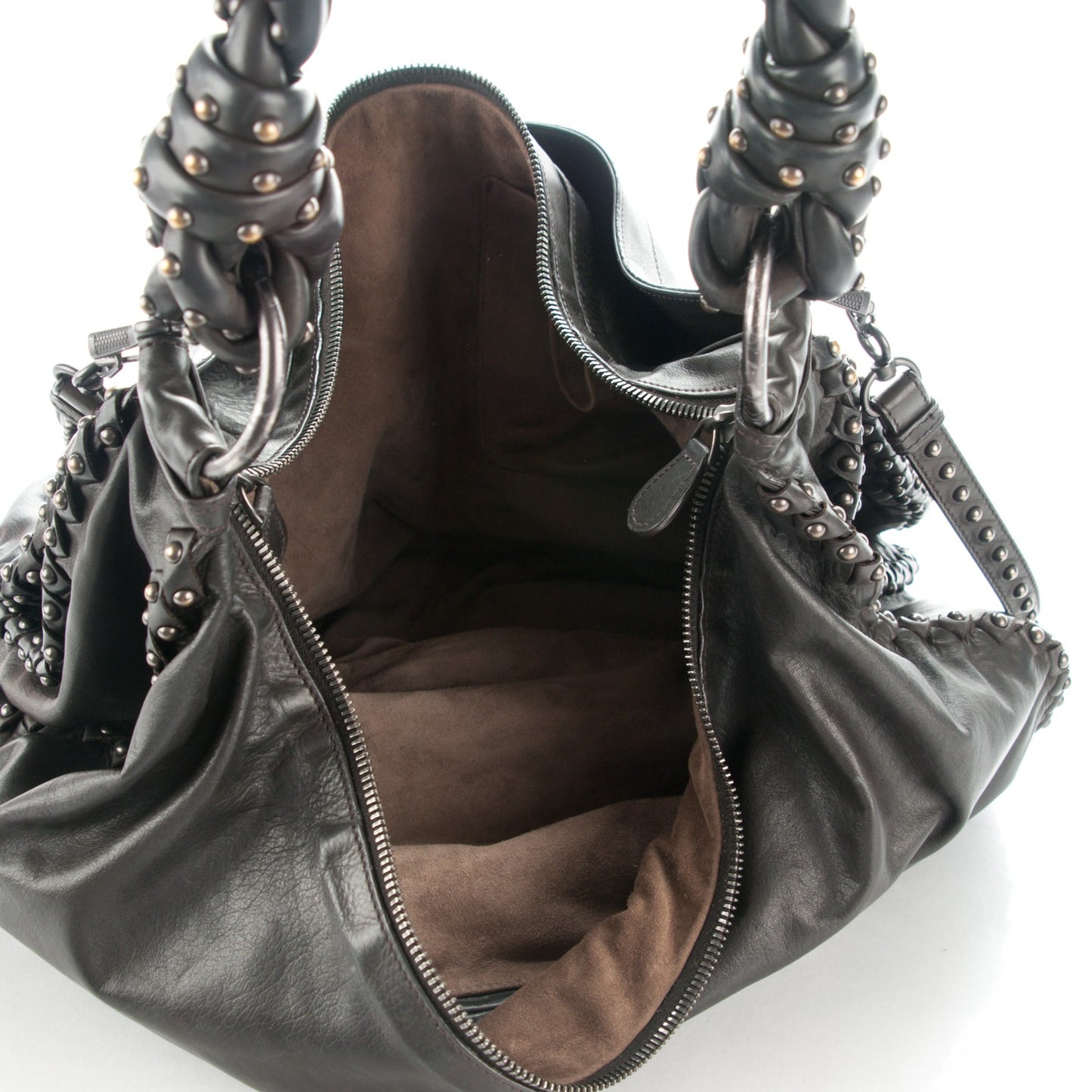 Waxed Calfskin Hobo Espresso