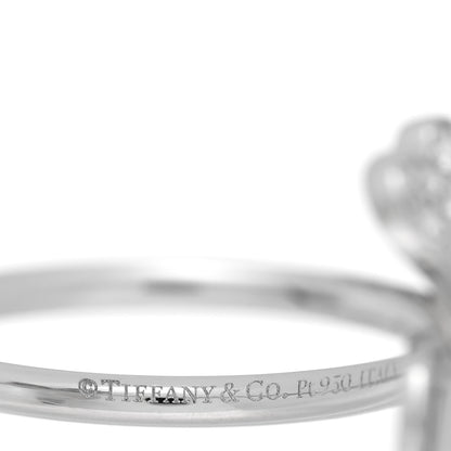 Tiffany Platinum Diamond Paper Flowers Ring 50 5.25 4 of 5