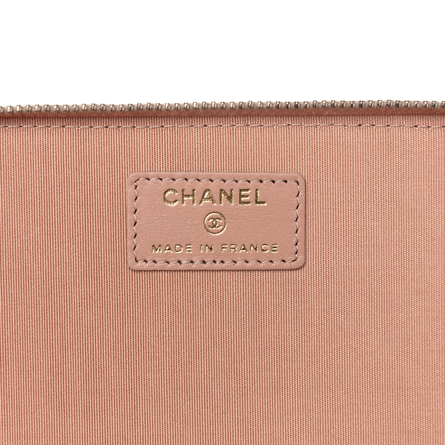 Chanel Lambskin Quilted Small Top Handle Vanity Case With Chain Beige 6 of 10
