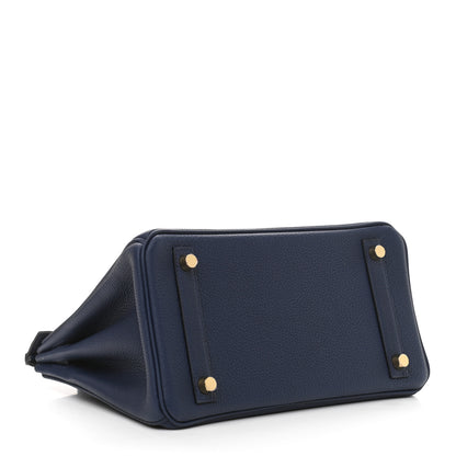 Hermes Togo Birkin 25 Bleu Saphir 4 of 11