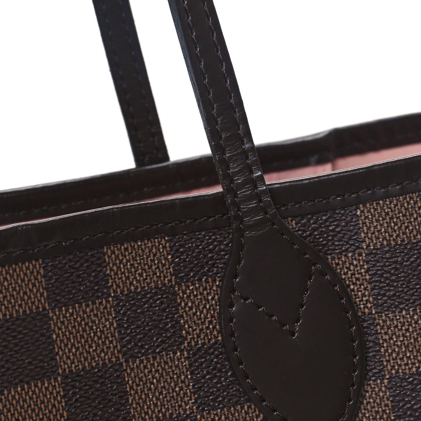 Damier Ebene Neo Neverfull MM Rose Ballerine