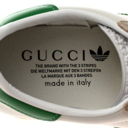 Gucci X ADIDAS Suede Madeira Gazelle Wedge Sneakers 37.5 Oatmeal White New Shamarock Hibiscus Red 6 of 8