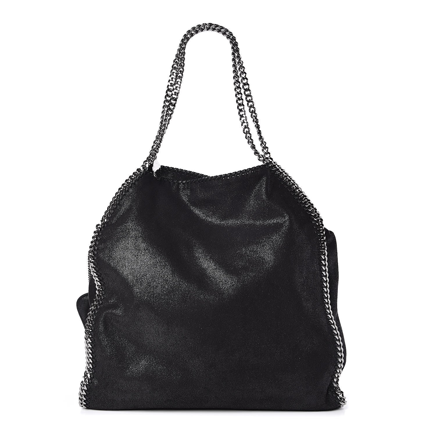 Stella McCartney Shaggy Deer Big Falabella Tote Black 3 of 10