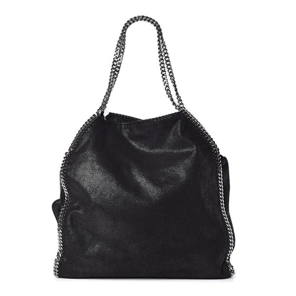 Stella McCartney Shaggy Deer Big Falabella Tote Black 3 of 10