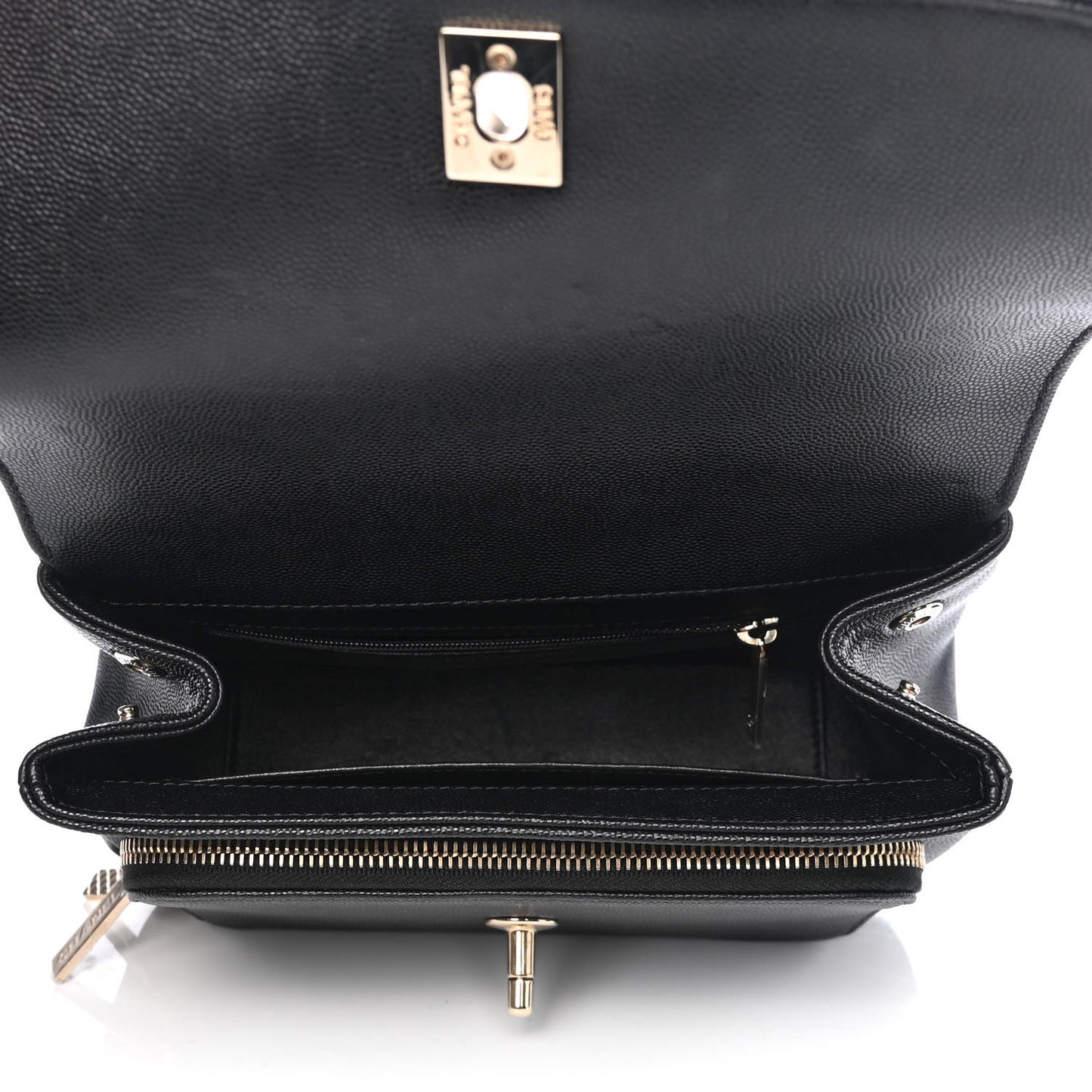 Caviar Quilted Medium Business Affinity Flap Black
