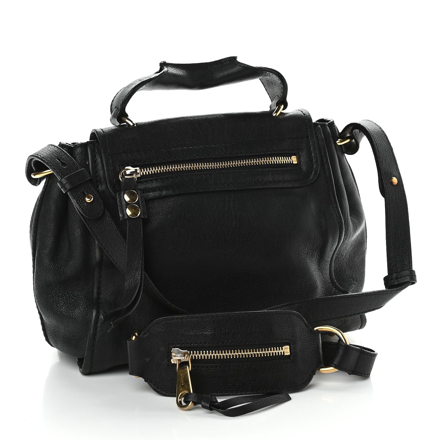Calfskin Elsie Satchel Black