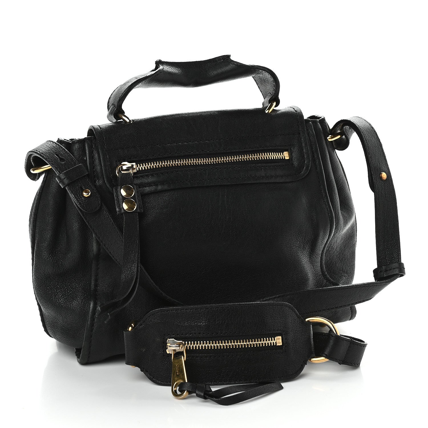 Chloe Calfskin Elsie Satchel Black 3 of 15