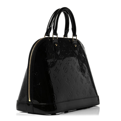 Louis Vuitton Vernis Alma PM Black 3 of 8