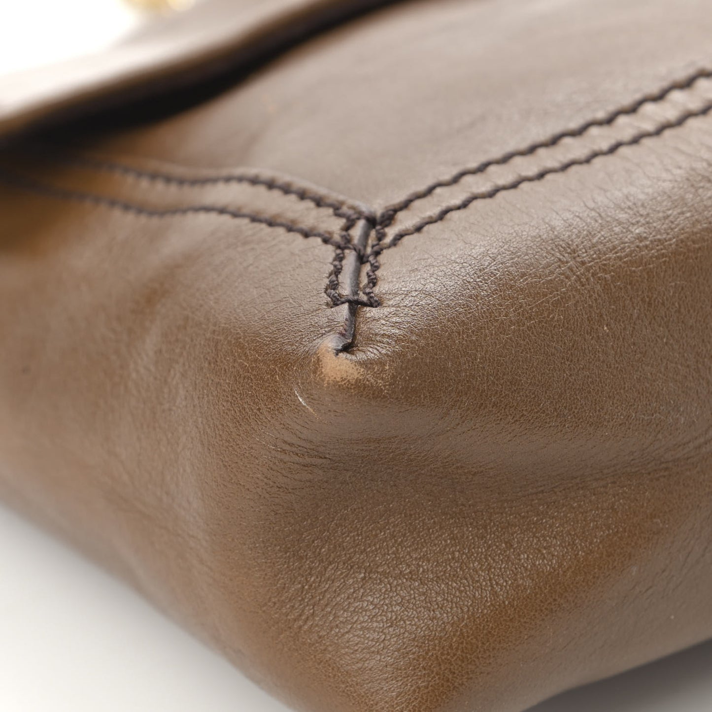 Vitello Acqua Maxi Baguette Bag Saddler