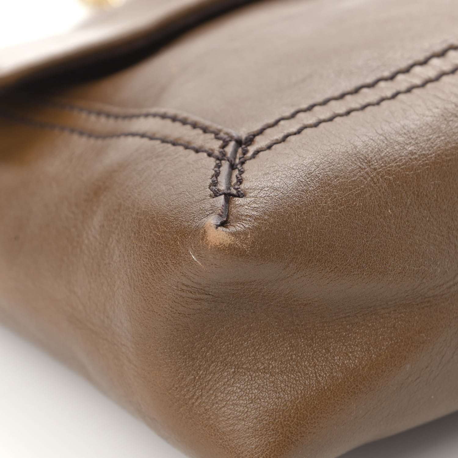 Fendi Vitello Acqua Maxi Baguette Bag Saddler 8 of 16