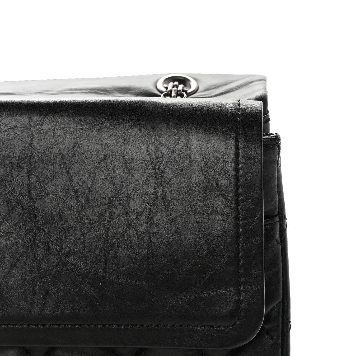Chanel Aged Calfskin Quilted 2.55 Reissue 227 Flap Black 11 of 14