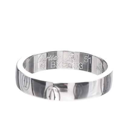 Cartier 18K White Gold 4mm Happy Birthday Band Ring 51 5.75 4 of 4