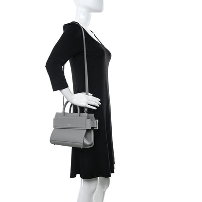 Givenchy Grained Calfskin Mini Horizon Satchel Pearl Grey 2 of 9