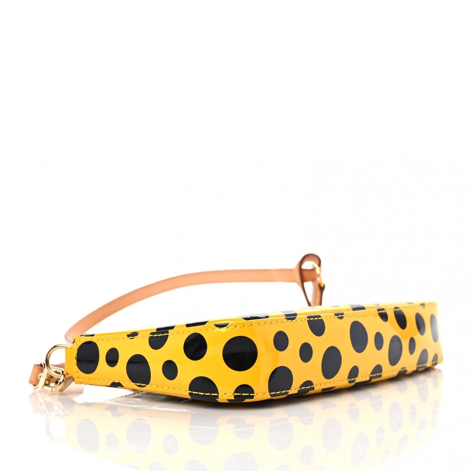 Louis Vuitton Vernis Kusama Infinity Dots Pochette Accessories Yellow Yellow 4 of 9