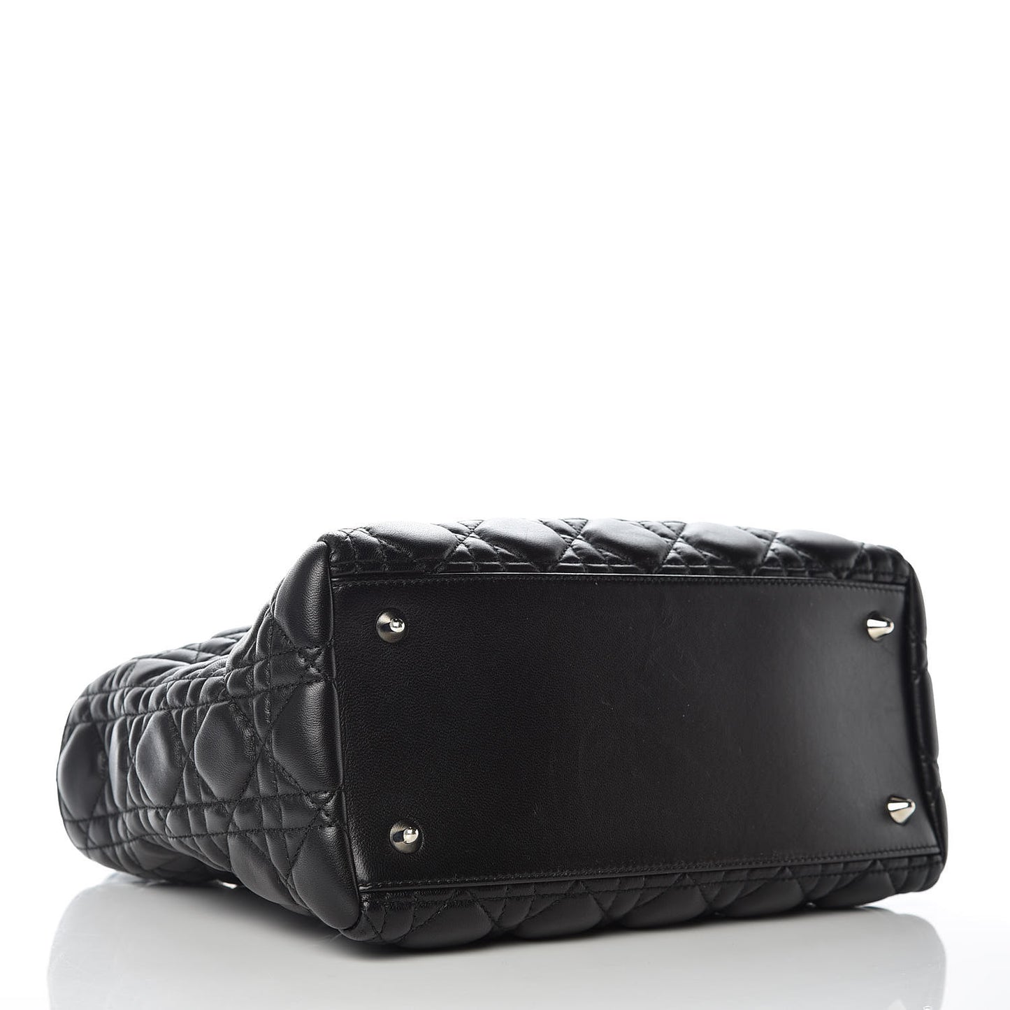 Lambskin Cannage Medium Lady Dior Black