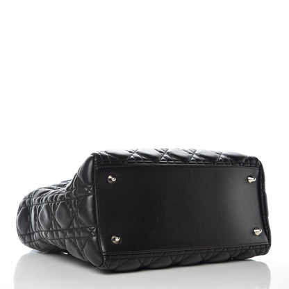 Christian Dior Lambskin Cannage Medium Lady Dior Black 5 of 11