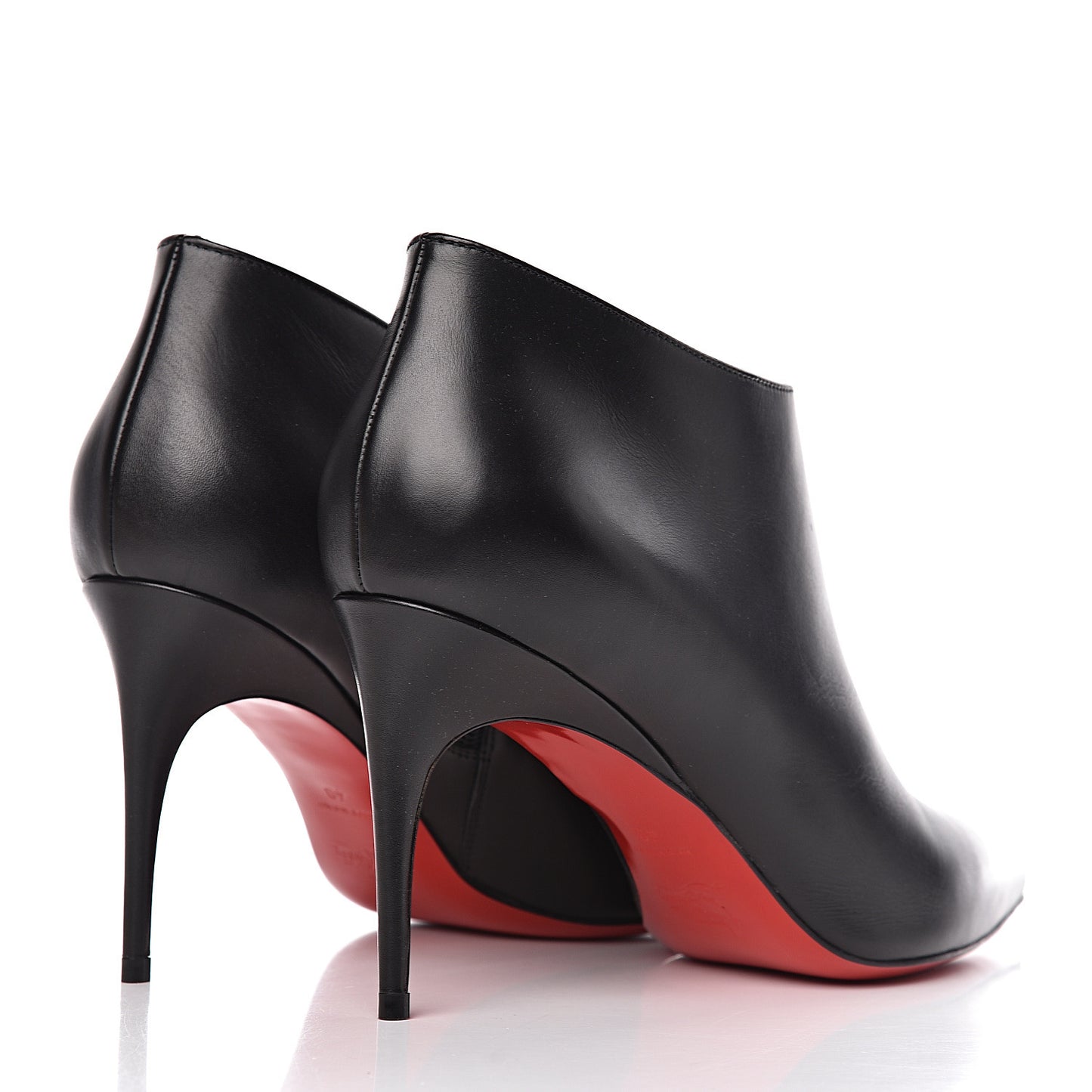 Calfskin Gorgona 85 Ankle Boots 40 Black