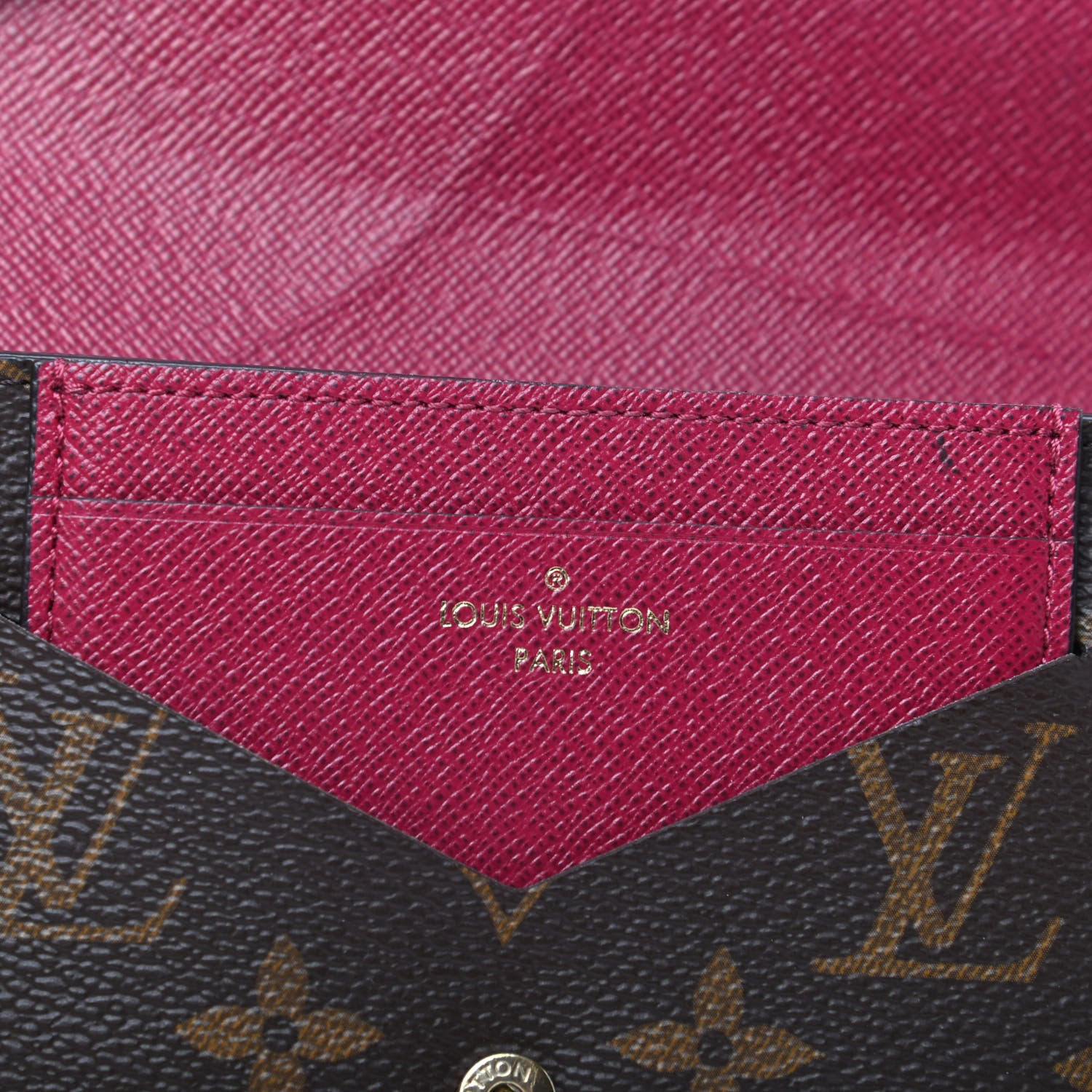 Louis Vuitton Monogram Jeanne Wallet Fuchsia 6 of 7