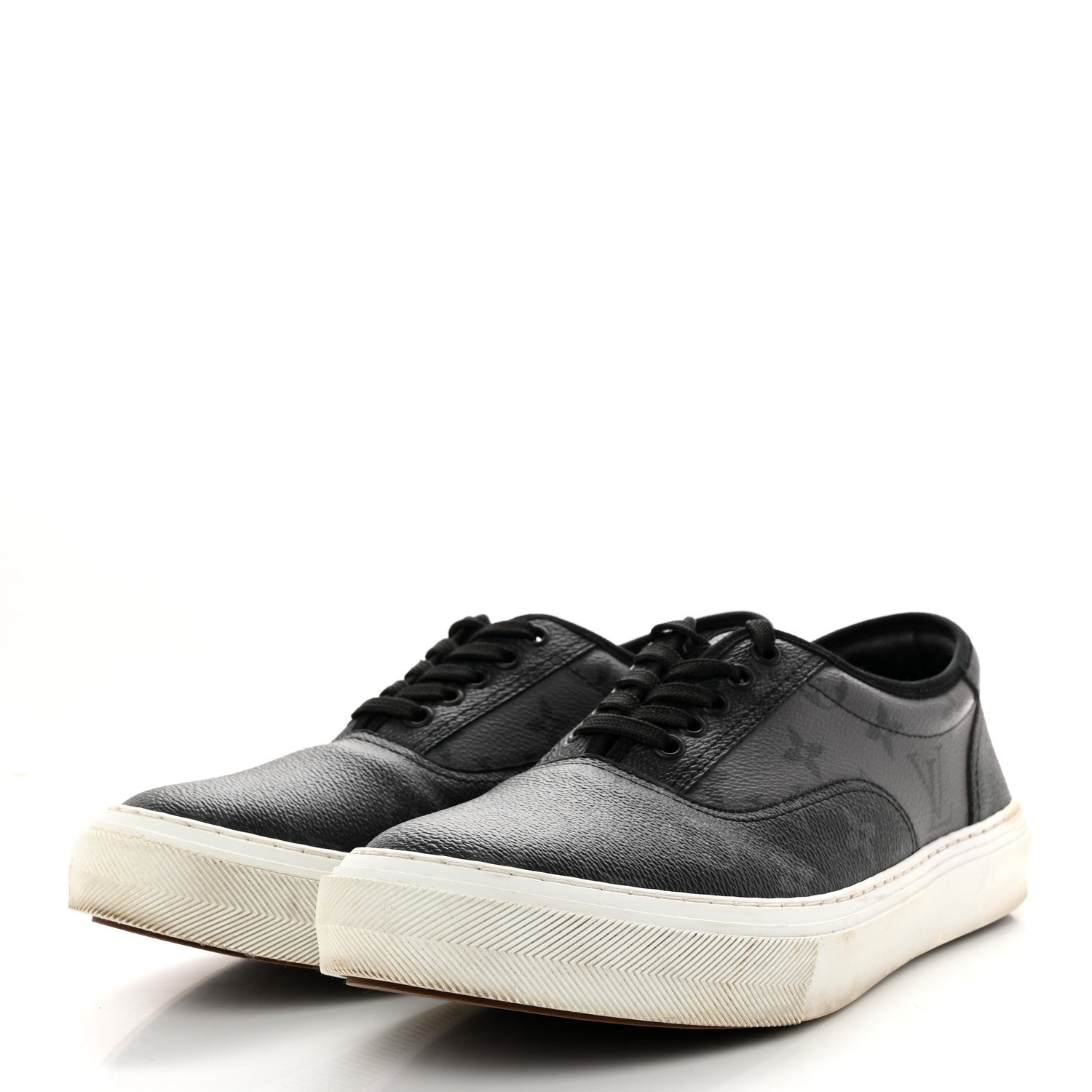 Louis Vuitton Monogram Eclipse Mens Trocadero Richelieu Sneakers 8 3 of 9