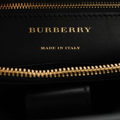 Burberry Smooth Calfskin Saddle Tote Black 6 of 7