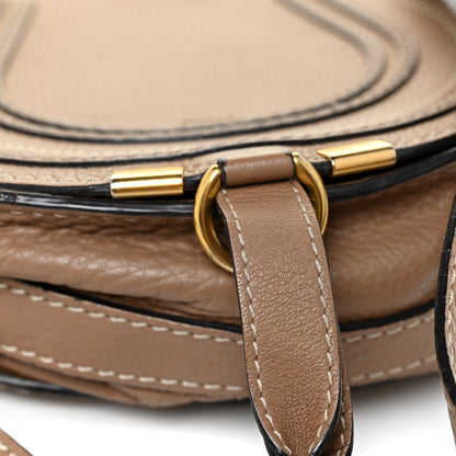 Chloe Calfskin Mini Marcie Round Crossbody Bag Nut 11 of 14