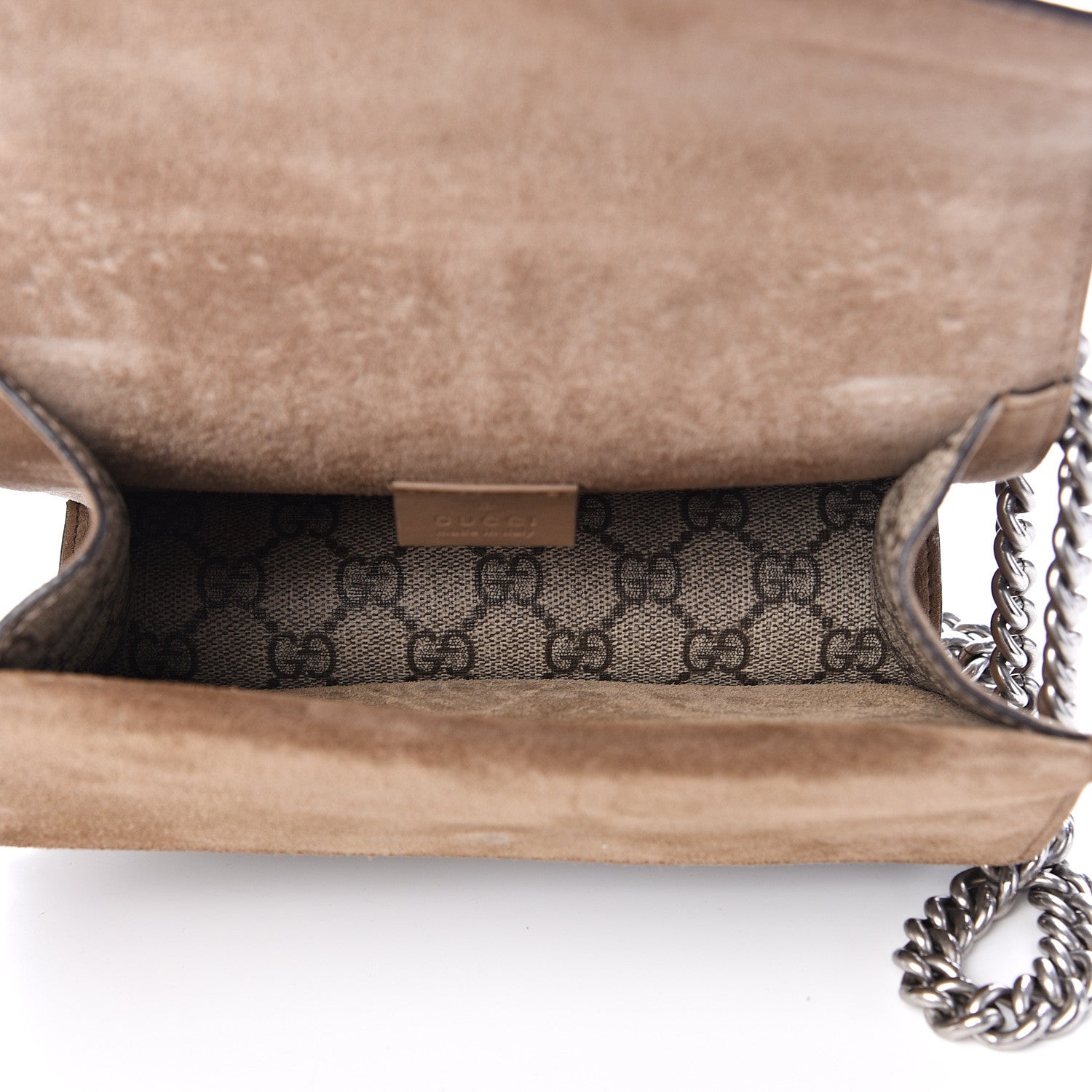 Gucci GG Supreme Monogram Mini Dionysus Shoulder Bag Taupe 4 of 14
