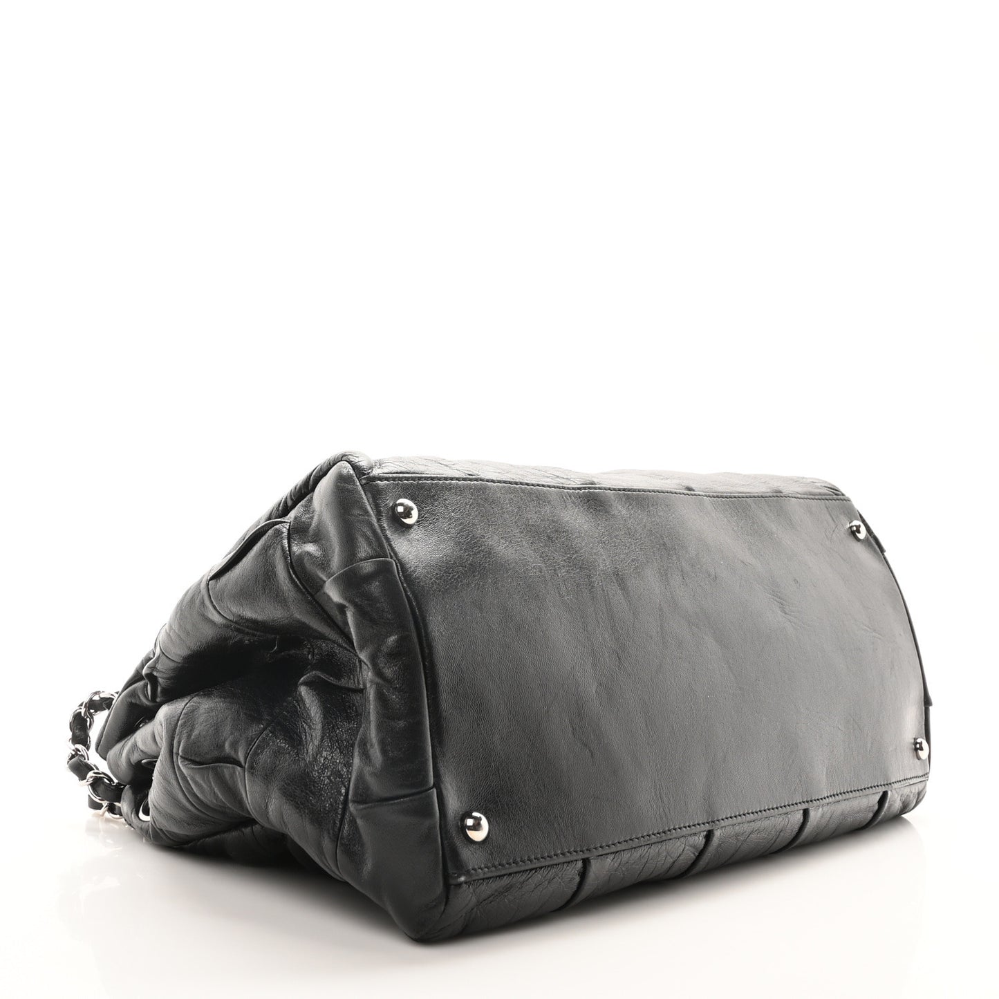 Lambskin Igloo Shoulder Bag Black