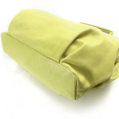 FASHIONPHILE MARNILeatherFrameBagChartreuse 5 of 9