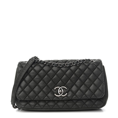Chanel Iridescent Calfskin Small New Bubble Quilt Flap Black 1 of 10