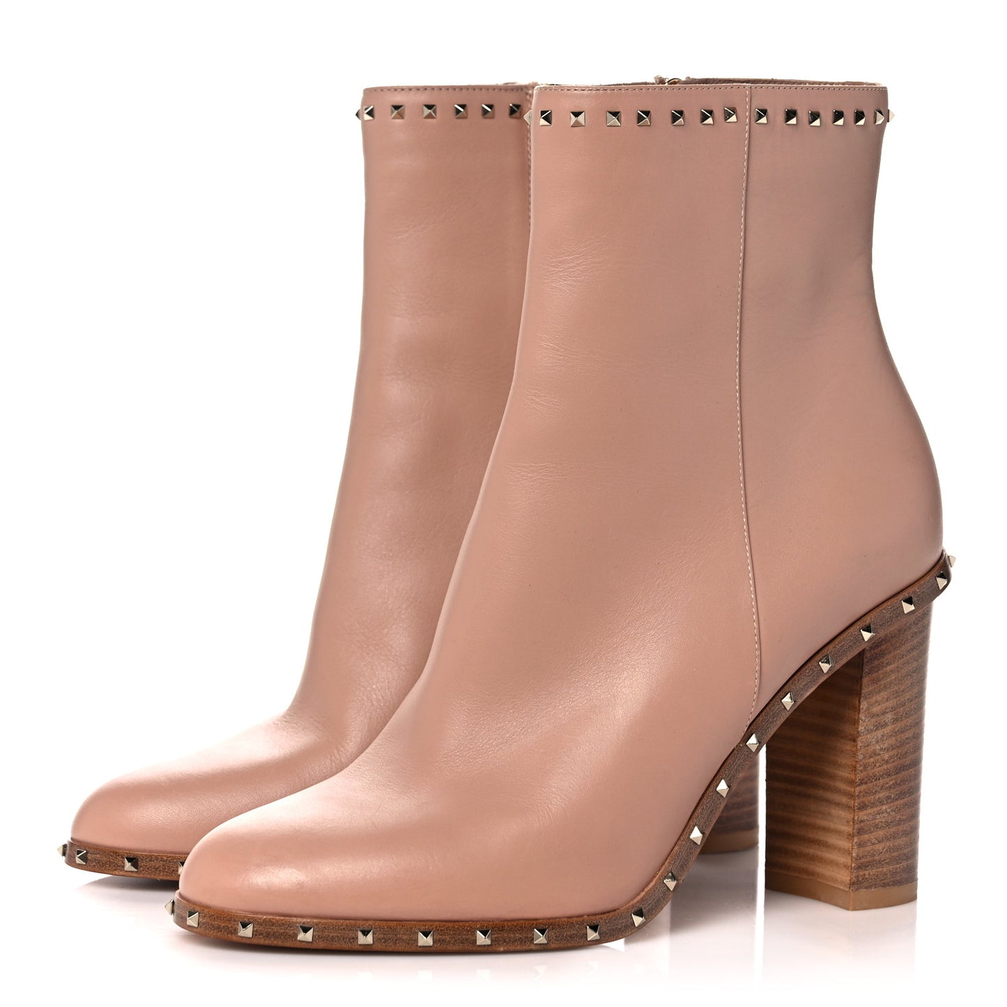 Nappa Soul Rockstud 90mm Ankle Boots 39 Skin Sorbet