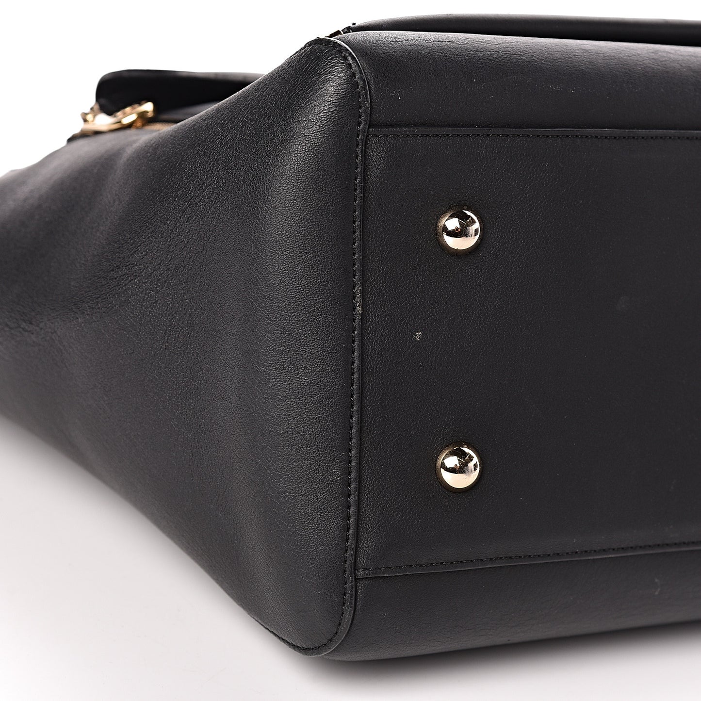 Silky Calf Medium Willow Tote Black